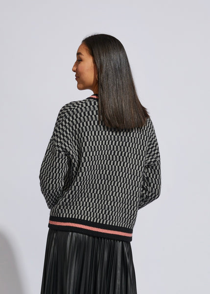 LC6190 Jacquard Bomber Jacket