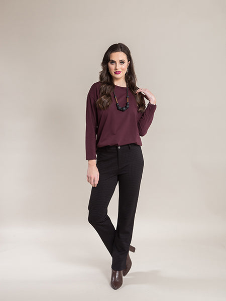 SLIM LEG PONTI PANT