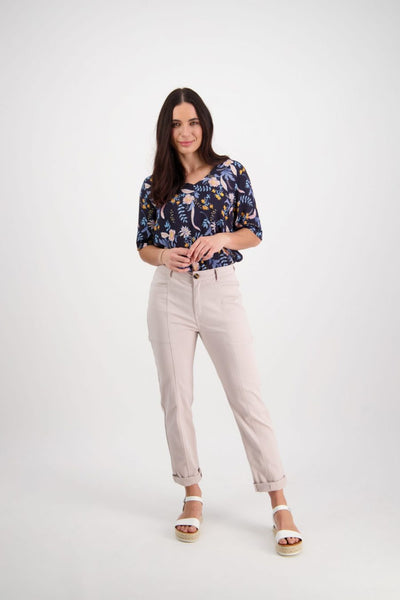 5970A Cotton Drill Cuff Pant by Vassalli