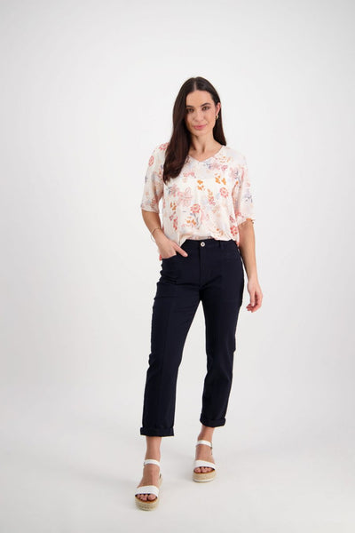 5970A Cotton Drill Cuff Pant by Vassalli