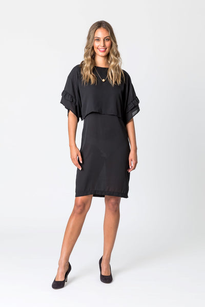 Saratoga Ruffle Sleeve Dress