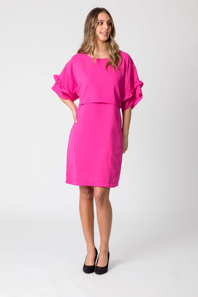 Saratoga Ruffle Sleeve Dress