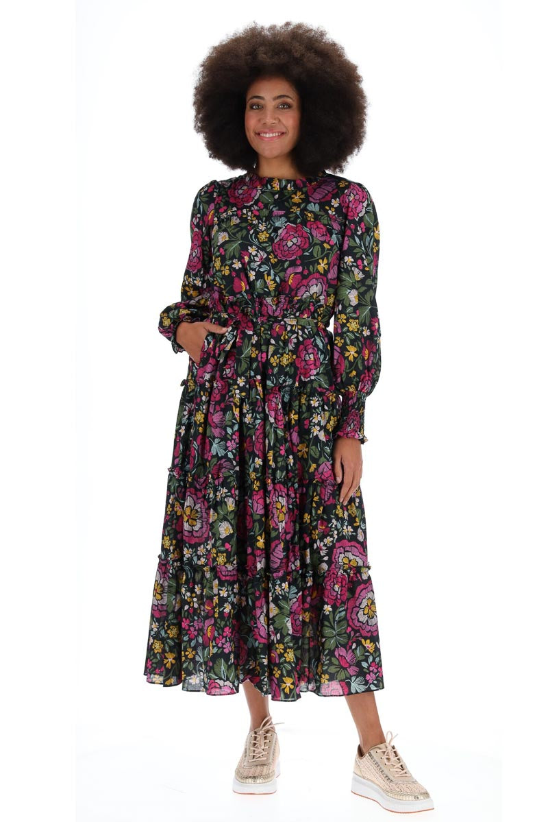 CH133 Carla Maxi Lg Sleeve Dress