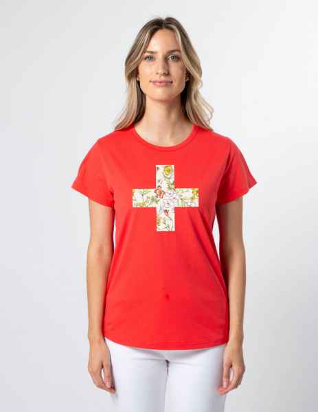 SG24SS219 T Shirt Flame Garden Party Cross