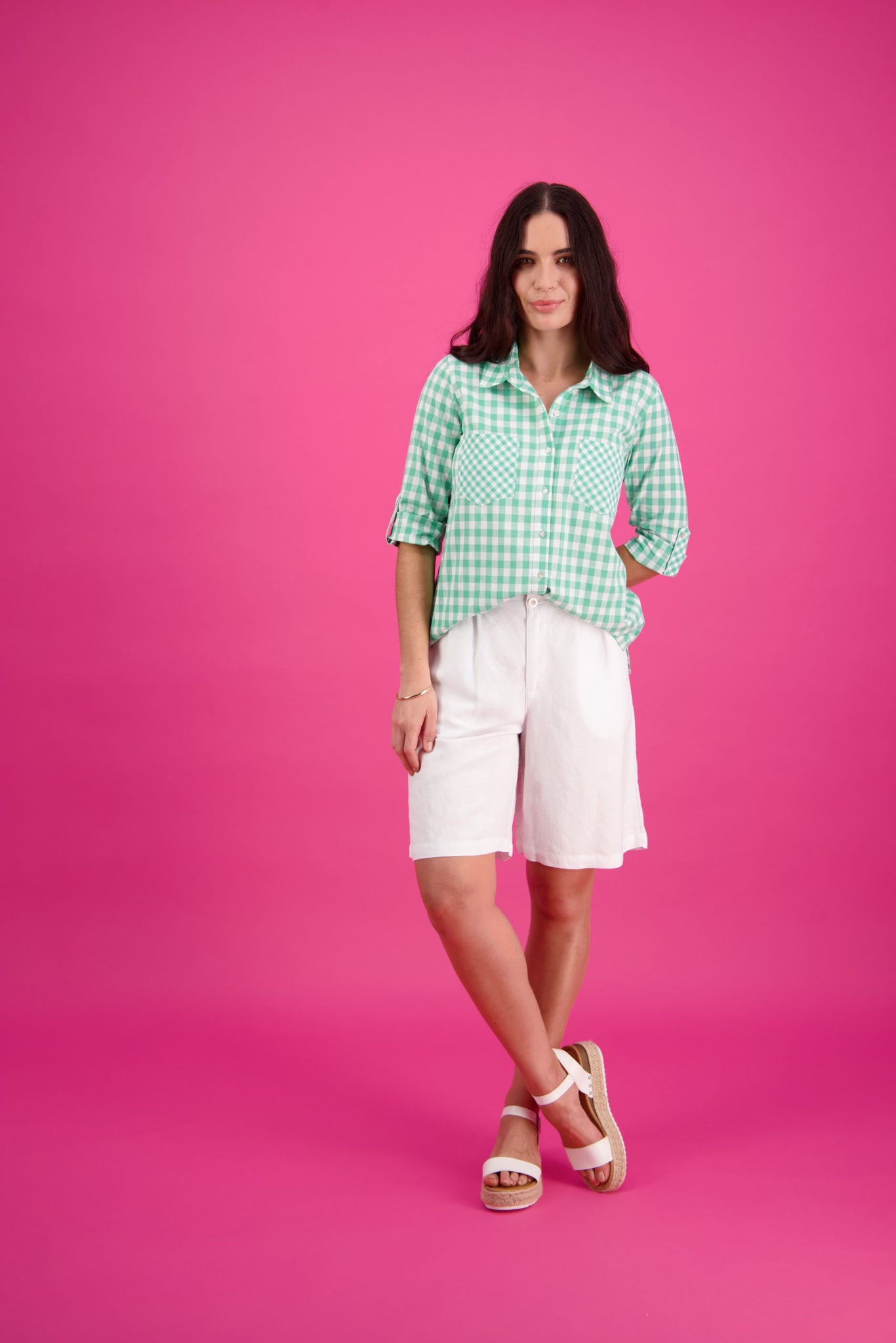 5977 Floaty Linen Short by Vassalli