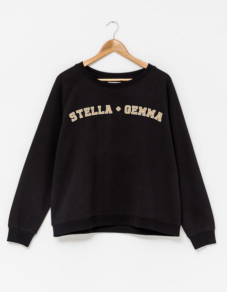 Stella and Gemma Varsity Logo Sweater